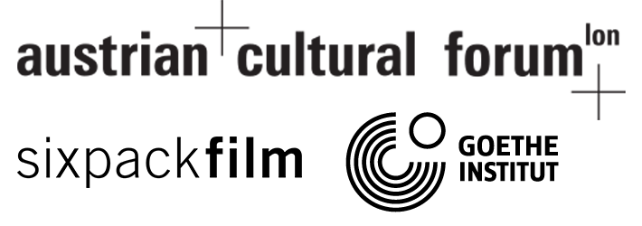Two logos for the Australian Cultural Forum London, Sixpackfilm Vienna and Goethe Institut
