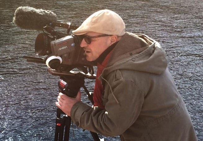 Gianfranco Rosi shooting Fire At Sea, 2015