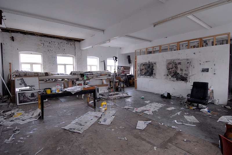 Artist’s studio, V22 Bermondsey. Courtesy Tara Cranswick