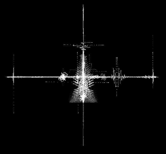 Seth Ayyaz, Lissajous image of sound object from 'The Remainder,' 2013