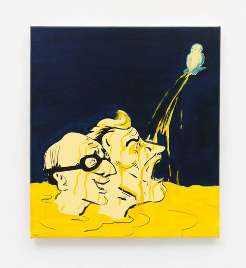 Tala Madani, Cupid Piss with Goggles, 2011. Courtesy of the artist and Pilar Corrias Gallery.